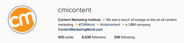 instagram for business great bio description by content marketing institute - how to set up an instagram business account step by step instructions