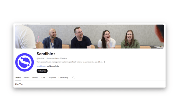 Sendible Youtube channel