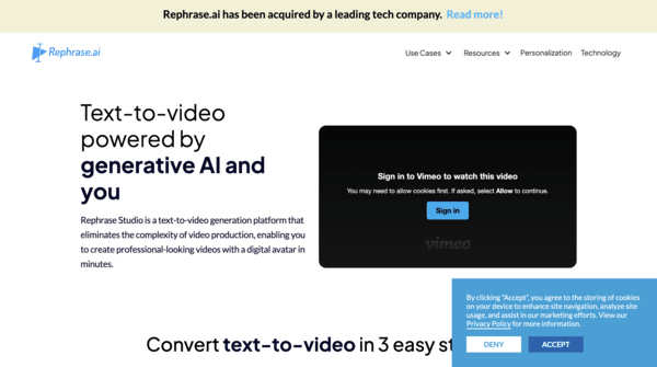 Unlocking AI Video Marketing ChatGPT Prompts rephrase.ai