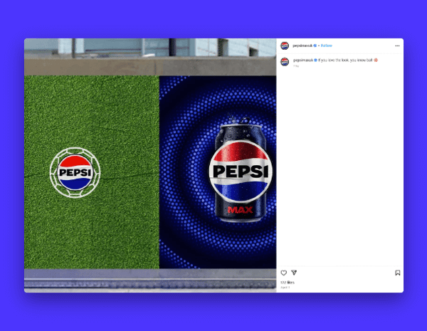 An example of Pepsi’s Instagram strategy 