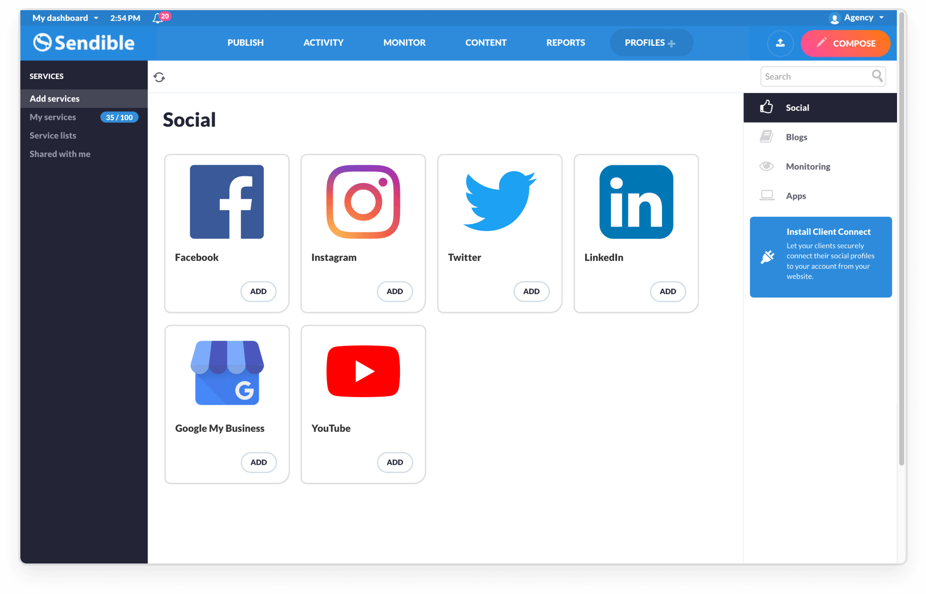 Manage Multiple Social Media Accounts | Sendible - 1820 x 1168 png 72kB